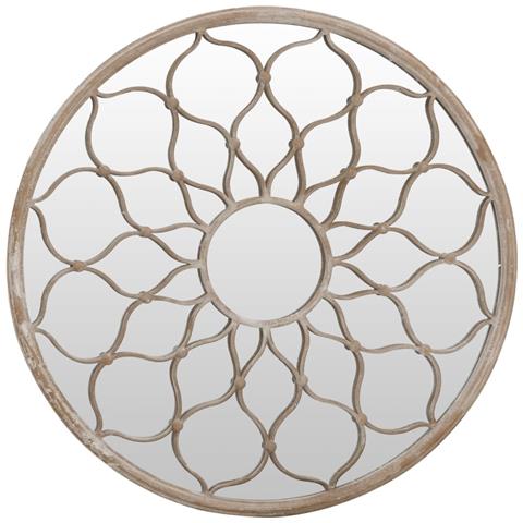 Specchio Sabbia 40x3 Cm Rotondo In Ferro Per Uso Interno - Foto 1