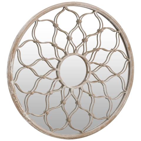 Specchio Sabbia 40x3 Cm Rotondo In Ferro Per Uso Interno - Foto 2