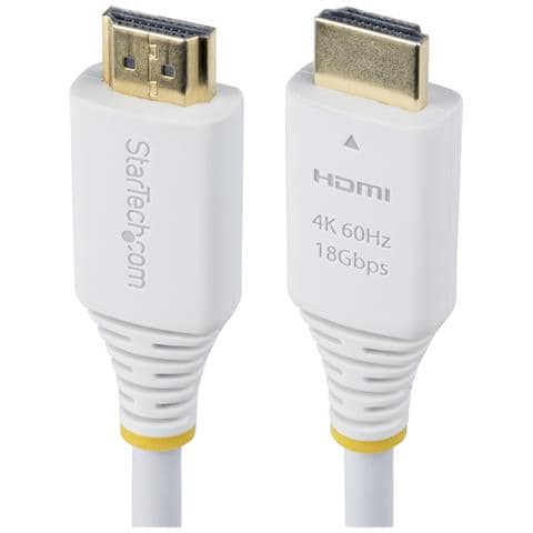 Cavo HDMI Premium Certificato Alta Velocità da 3m, 4K 60Hz / 1440p 144Hz, HDR10 / HDCP 2.2 / ARC, 18 Gbps, UHD HDMI 2.0 per TV / Monitor / Display, Rivestimento in TPE, Bianco - Foto 1