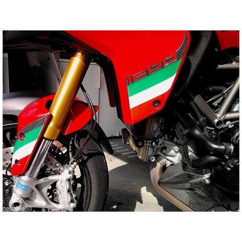 Kit Adesivi 3d Tricolore Protezioni Per Moto Ducati Multistrada 1200 2010-2014 - Foto 1