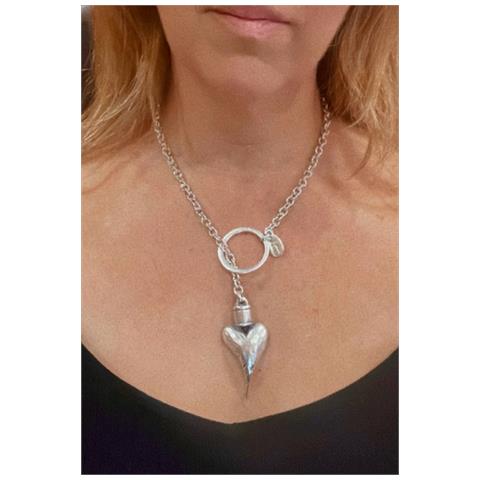 Collana ""sto Lanciando"" 50cm Placcata Argento - Foto 4