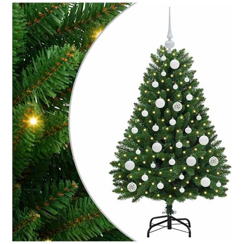 Albero di Natale artificiale Verde 120 cm PVC e Metallo - Foto 1