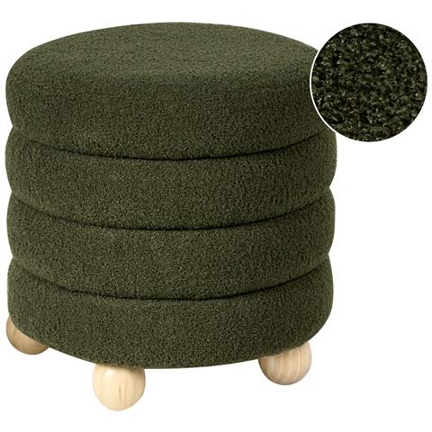 Pouf Chilly Bouclé Verde - Foto 2