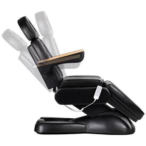 poltrona cosmetica elettrica Lux 273b + sgabello 304 nera - Foto 2