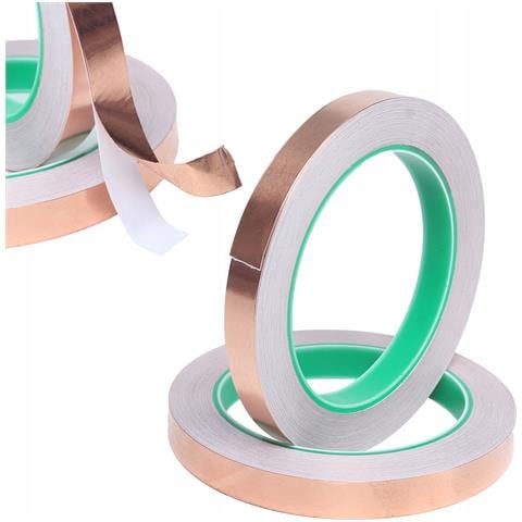 Nastro Di Rame 3mm X 50m - Adesivo Conduttivo Unilaterale | Spessore 0,05mm | Progetti Diy, Schermatura Emi, Barriera Per Lumache - Foto 1