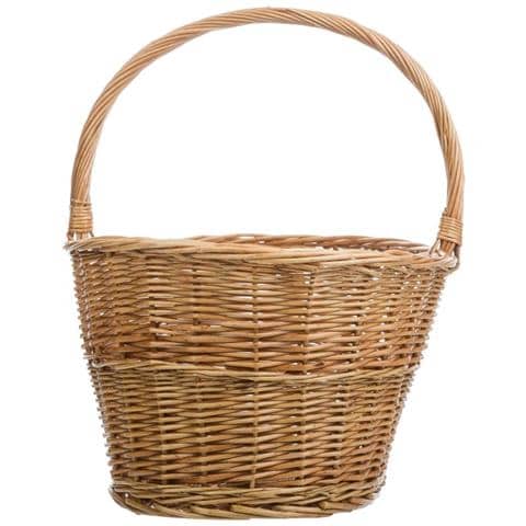 Cesto In Vimini Marrone 42x30x22/42h - Foto 4