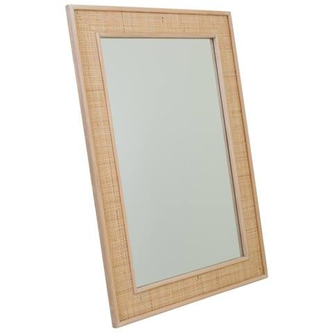 Specchio In Legno E Rete Marrone 70x2,5x100h - Foto 1