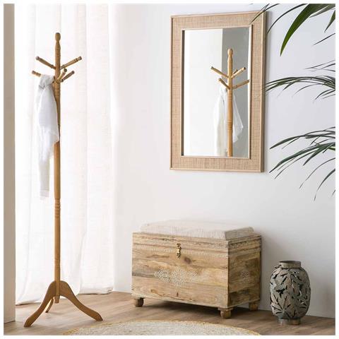 Specchio In Legno E Rete Marrone 70x2,5x100h - Foto 2