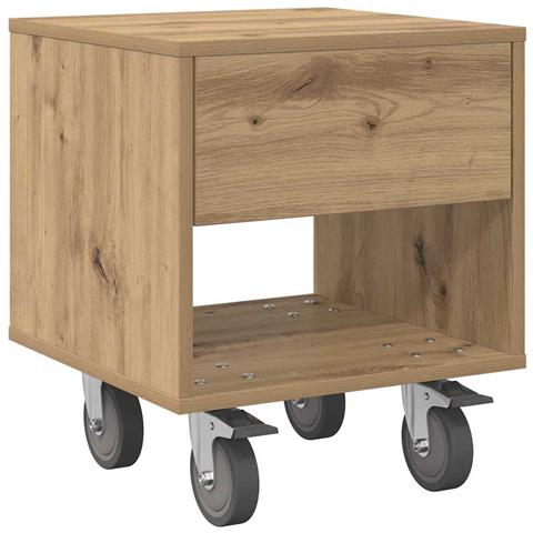 Comodino Rovere artigianale 40,5 x 40 x 48 cm Legno multistrato - Foto 1