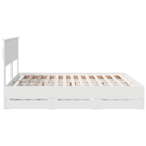 Struttura del letto Bianco 180 x 200 cm Legno Ingegnerizzato - Foto 9