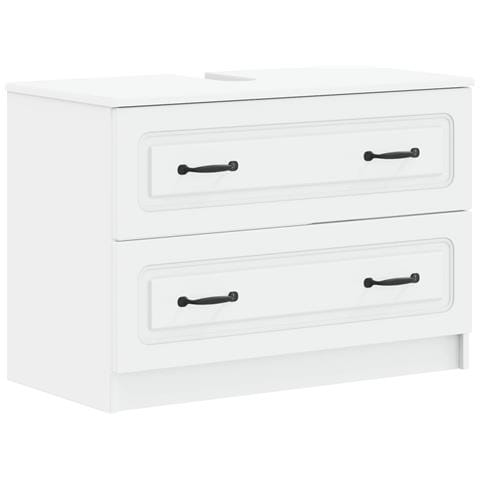 Armadio per Lavabo da Bagno UTRECHT Bianco 82 x 41 x 56 cm - Foto 1