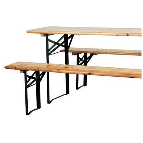 Set Birreria Da Giardino Panche Da Bar In Legno Pieghevole Cm 220X70 Cm - Foto 2