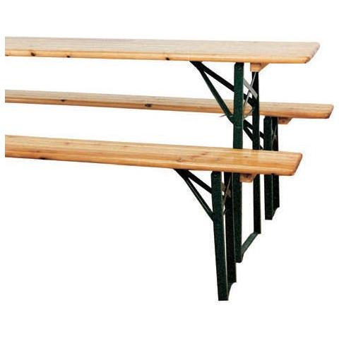 Set Birreria Da Giardino Panche Da Bar In Legno Pieghevole Cm 220X70 Cm - Foto 6