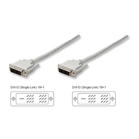 ICOC DVI-8000 - Cavo Monitor DVI digitale M / M Single Link 1,8 mt (DVI-D)  - Foto 1