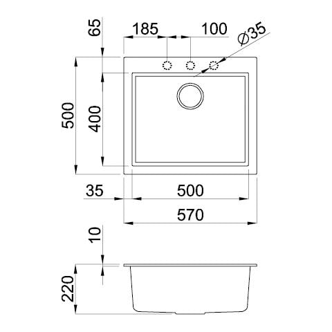 LAV. QUADRA 105 57x50 1V TORTORA 43 - Foto 3