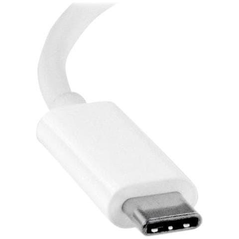 Adattatore Video USB-C a DVI - Convertitore USB-C a DVI-I M / F - 2560x1600 - Bianco - Foto 2
