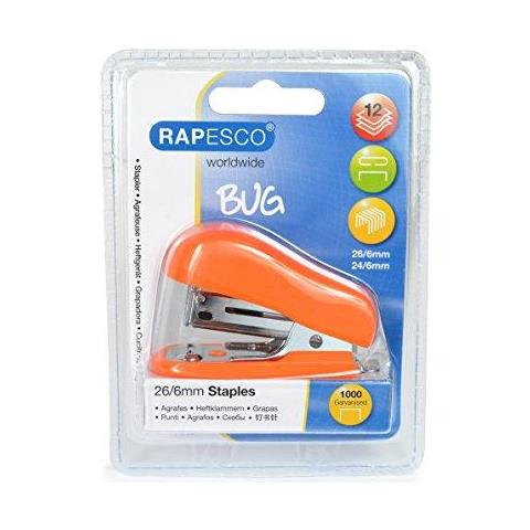 Cucitrice Mini Bug Arancio Max 12fg Rapesco - Foto 5