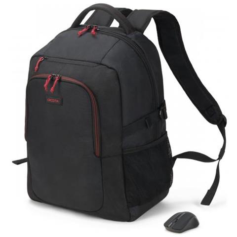 Dicota D31719 Zaino Nero (dicota Backpack Gain Wireless - Mouse Kit Black) - Foto 1