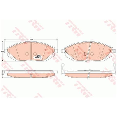 4 Pastiglie Freno Gdb4606 - Foto 1