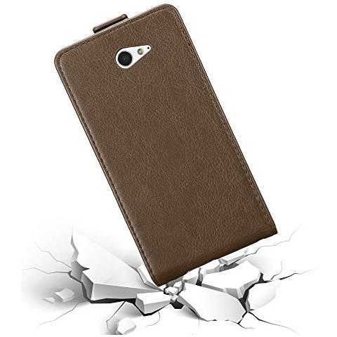 Cadorabo Custodia Compatibile Con Sony Xperia M2 / M2 Aqua In Bruno Caffè - Coperchio Protettivo In Design Flip Con Chiusura Magnetica - Foto 2