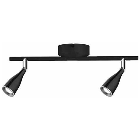 V-tac Vt-810 Lampada Led 9w Ruotabile Doppia Testa Da Parete Nero Luce Bianco Caldo 3000k - Sku 8267 - Foto 1