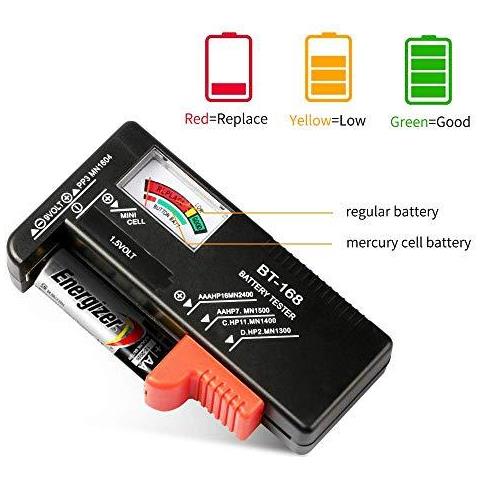 Analogico Battery Tester Multi Size Checker Batterie Aa Aaa C D 9v 1.5v Button Cell Batteries (non Richiede Batterie Per Il Funzionamento) - Foto 4