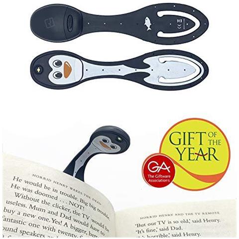 Flexilight Lettura Del Led Luce Del Libro Della Clip Sul Dono Della Lampada Regolabile Viaggi Segnalibro (penguin)  - Foto 1
