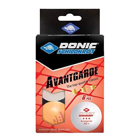 Donic-schildkrt Avantgarde 3-star Palla Da Tennis Da Tavolo Poly 40 Qualit 6 Pezzi In Un Blister 3x Bianco 3x Arancione - Foto 1