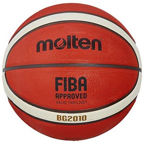 Bg2010 Pallacanestro Indoor Outdoor Fiba Approvato Premium Gomma Profonda Canale Size 7 Arancione Avorio Adatto A Ragazzi Di Et 14 E Per Adulti - Foto 1
