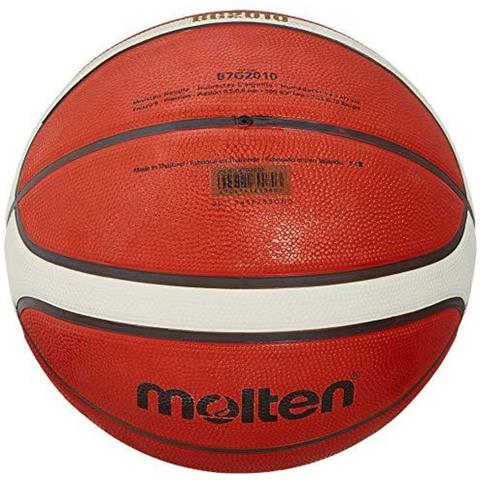 Bg2010 Pallacanestro Indoor Outdoor Fiba Approvato Premium Gomma Profonda Canale Size 7 Arancione Avorio Adatto A Ragazzi Di Et 14 E Per Adulti - Foto 2