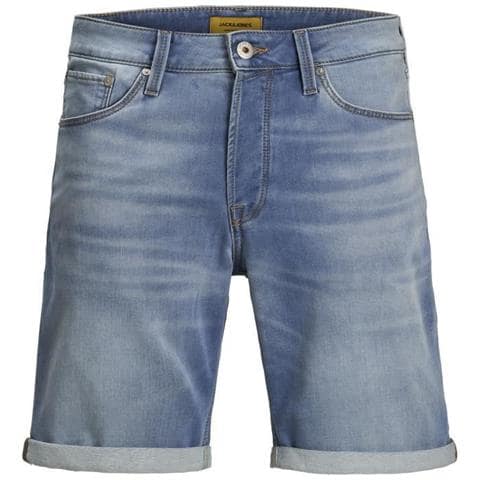 Pantaloncini Di Jeans Blu Da Uomo - Foto 1