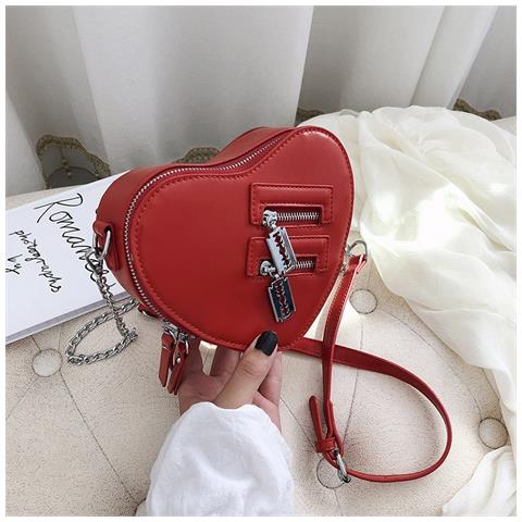 Wokex - Borsa A Tracolla Da Donna A Forma Di Cuore Rosso Amore A Forma Di  Cuore Borsa Da Donna E Pochette | borse A Tracolla (rosso) - ePRICE