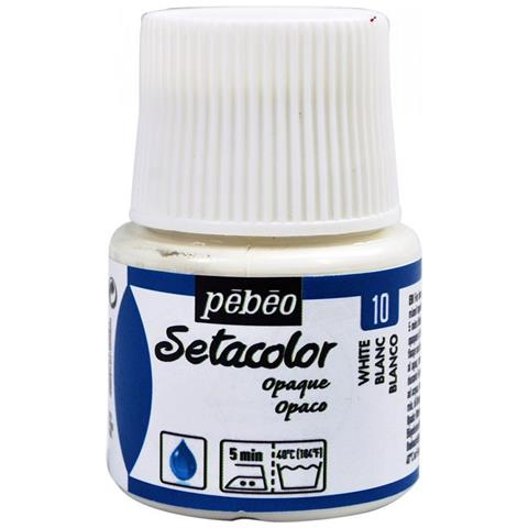 Pittura Tessile Setacolor Opaco - Bianco - 45 Ml - Foto 1
