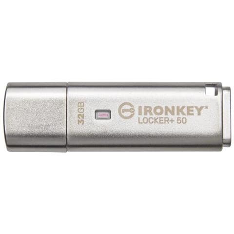 Chiavetta USB 32 GB IronKey Locker +50 Interfaccia USB 3.0 / 3.1/3.2 Gen 1 Tipo A Colore Argento - Foto 1