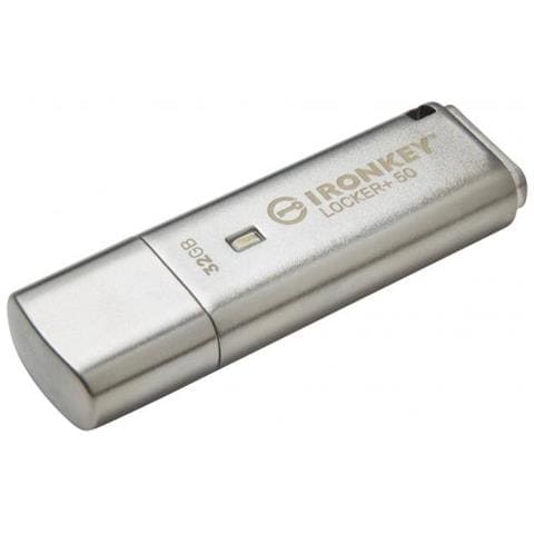 Chiavetta USB 32 GB IronKey Locker +50 Interfaccia USB 3.0 / 3.1/3.2 Gen 1 Tipo A Colore Argento - Foto 2
