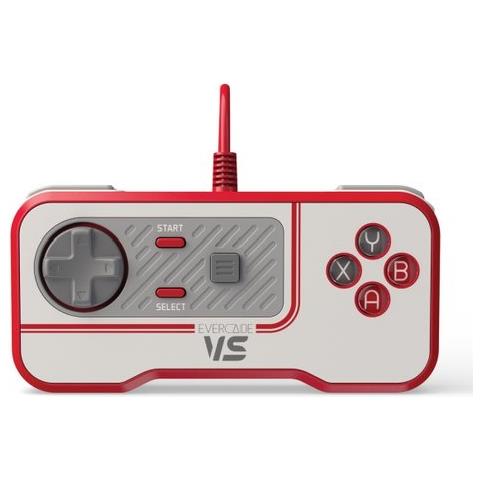 Gamepad Blaze Entertainment Ltd 1068215 Evercade Vs Wired White E Red - Foto 1