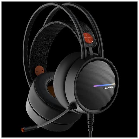 Gaming Headset Gh-8a 2x3.5mm ""interceptor"" Led Black Retail (cnd-sghs8a) - Foto 1