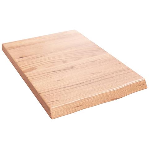 Piano Bagno Marrone 40x60x (2-4) cm Legno Massello Trattato - Foto 1