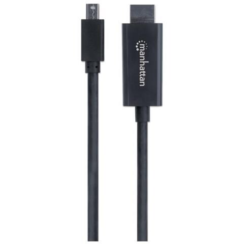 153232 Cavo E Adattatore Video 1,8 M Mini Displayport Hdmi Tipo A [standard] Nero (mini Displayport To Hdmi Ca - Foto 2