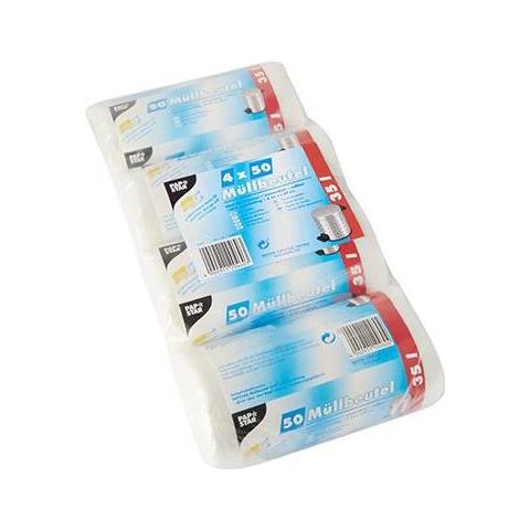Papstar 12460 Sacchetto Per Rifiuti 35 L Trasparente 200 Pz - Foto 1