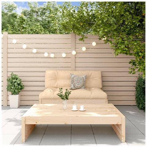 Set Salotto Da Giardino 2 Pz In Legno Massello Di Pino - Foto 1