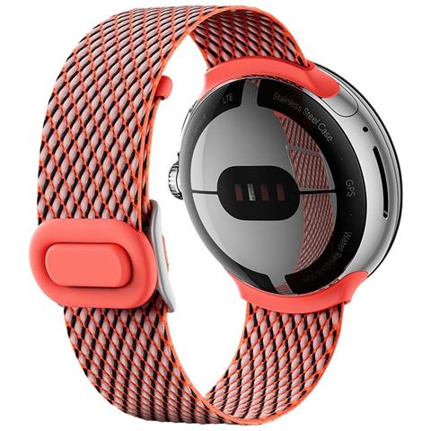 Cinturino In Tessuto Per Pixel Watch Taglia Unica, Corallo - Foto 8