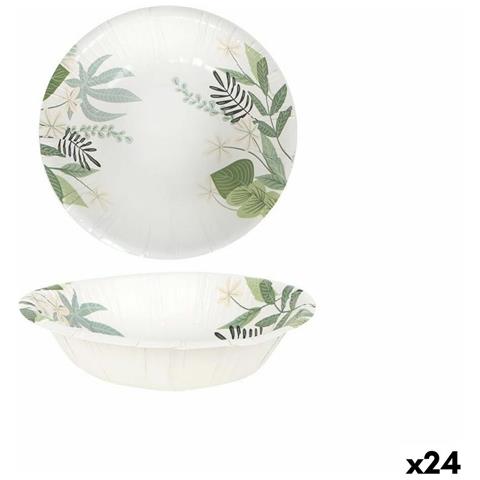 Set Di Piatti Algon Monouso Cartone Floreale 6 Pezzi 450 Ml (24 Unità) - Foto 1