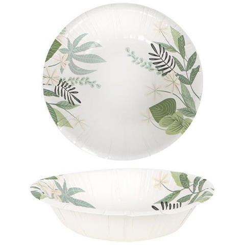 Set Di Piatti Algon Monouso Cartone Floreale 6 Pezzi 450 Ml (24 Unità) - Foto 2