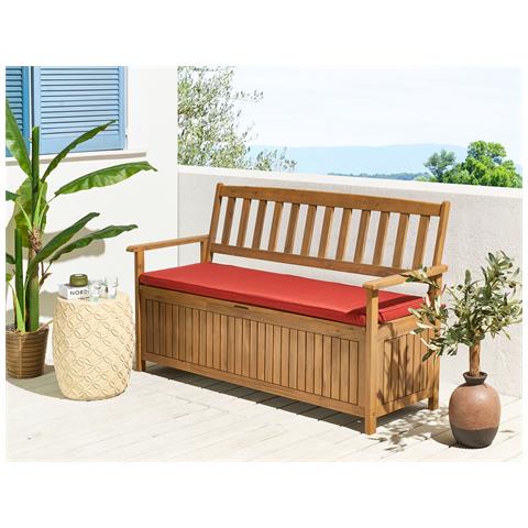 Cuscino Tessuto Rosso 45 X 148 Sovana - Foto 1