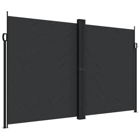 Tenda da Sole Laterale Retrattile Nera 200x600 cm - Foto 1