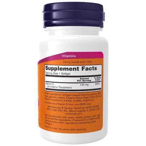 Vitamina E-200 Con Tocoferoli Misti 100 Capsule Molli - Foto 2