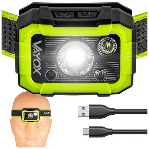 Torcia Ricaricabile Da Testa 750lm Cree + Smd Serie Pro Va0187 - Foto 1