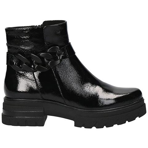 Black Casual Closed Booties Stivaletti Pelle Scarpe Donna Nero Eu 36, 9-25413-29-017 - Foto 1