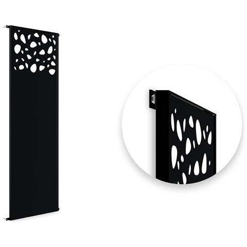 Pannello Decorativo Sunny Nero H.160cm Con Motivi Sul Piano - Foto 2